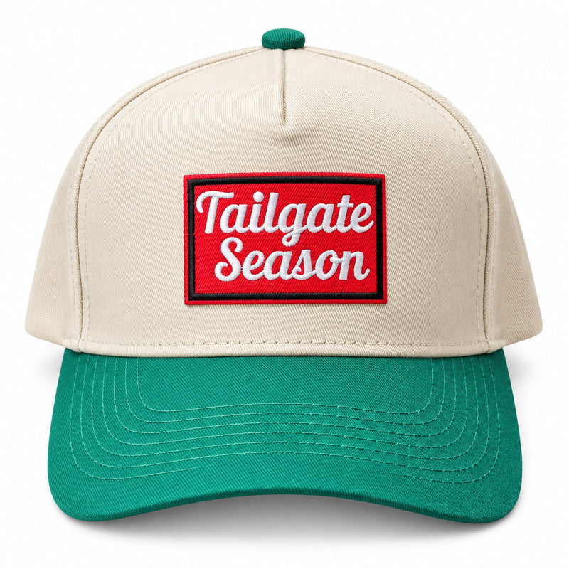 Tailgate Season patch trucker hat in green